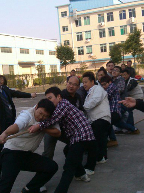 僑洋實業伙伴在奮力拔河中 僑洋實業伙伴在奮力拔河中