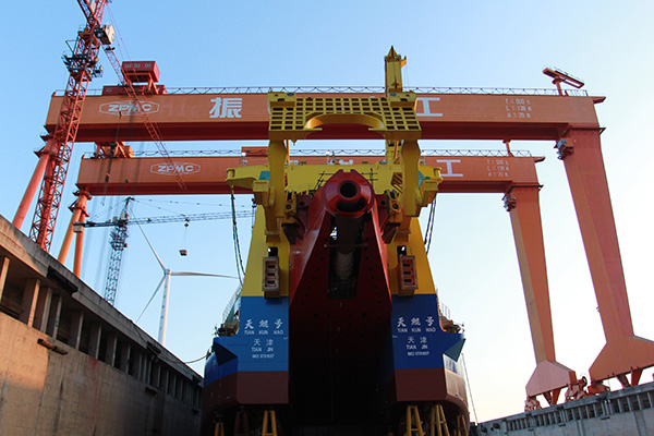 國之重器：由中國自主設(shè)計(jì)的造島神器“天鯤號”絞吸船于今日下水