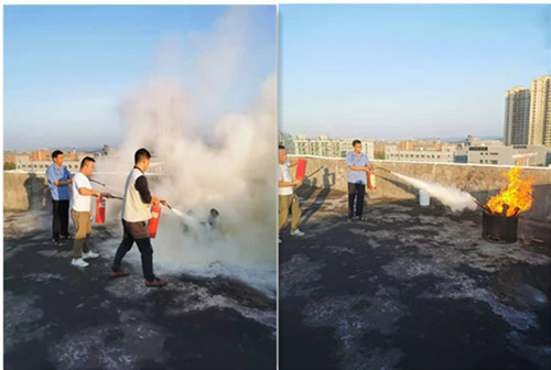 僑洋實業2020年消防演習:模擬起火 僑洋實業2020年消防演習:模擬起火