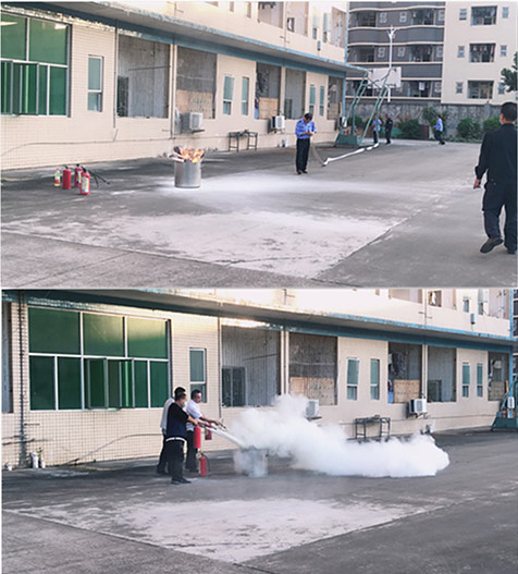 僑洋實業2020年消防演習:滅火演示 僑洋實業2020年消防演習:滅火演示